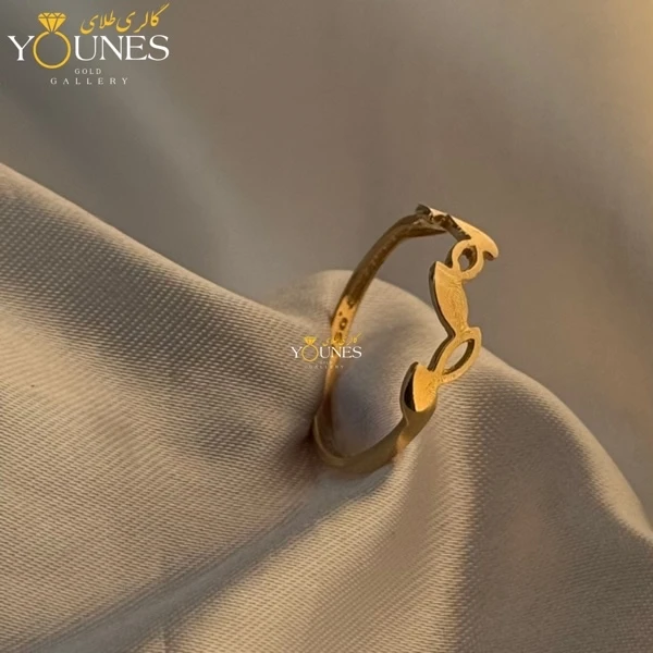 انگشتر برگی طلا